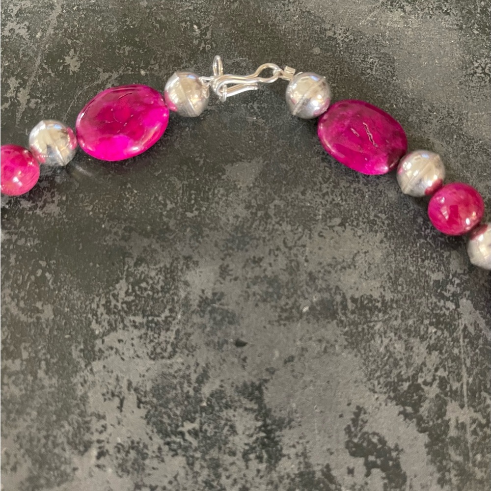 Hand Crafted “One of a Kind” Sugalite & Sterling Silver Handmade Choker - Picture 4 of 6